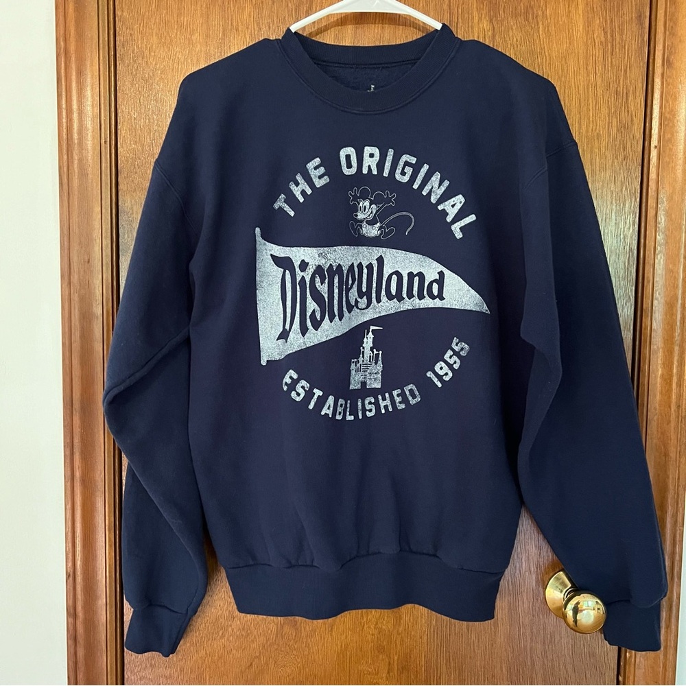 Disneyland Vintage Style Mickey Mouse Sweater Blue Unisex Adults Small